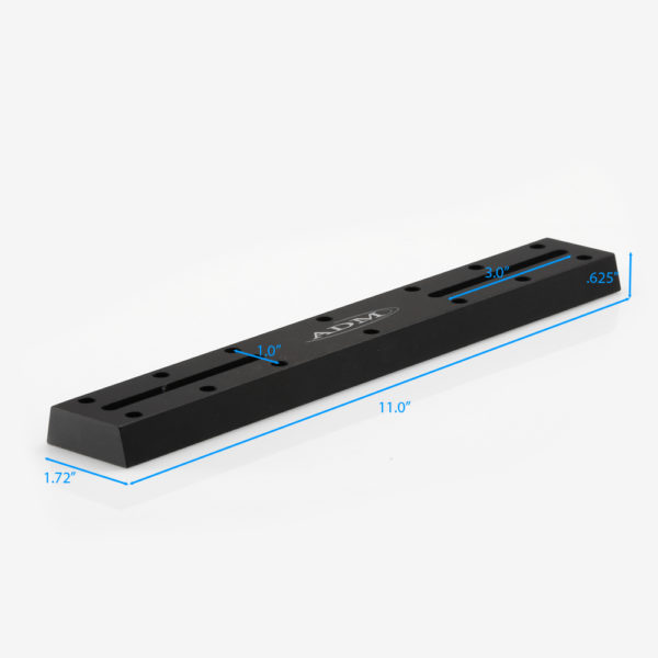 ADM Accessories | V Series | Universal Dovetail Bar | VDUP11 | VDUP11- V Series Universal Dovetail Bar. 11″ Long | Image 3