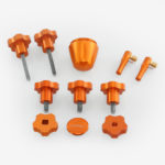 ADM Accessories | Miscellaneous | Thumb Screws - Hand Knobs | AVX-OR | Celestron AVX Knob Upgrade Kit - Orange | Image 1