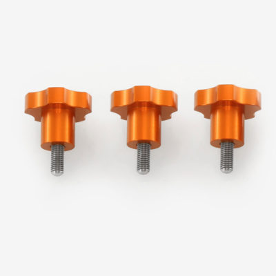 ADM Accessories | Miscellaneous | Thumb Screws - Hand Knobs | CGEM-TKS | Celestron CGEM Tripod Knob Set - Orange | Image 1