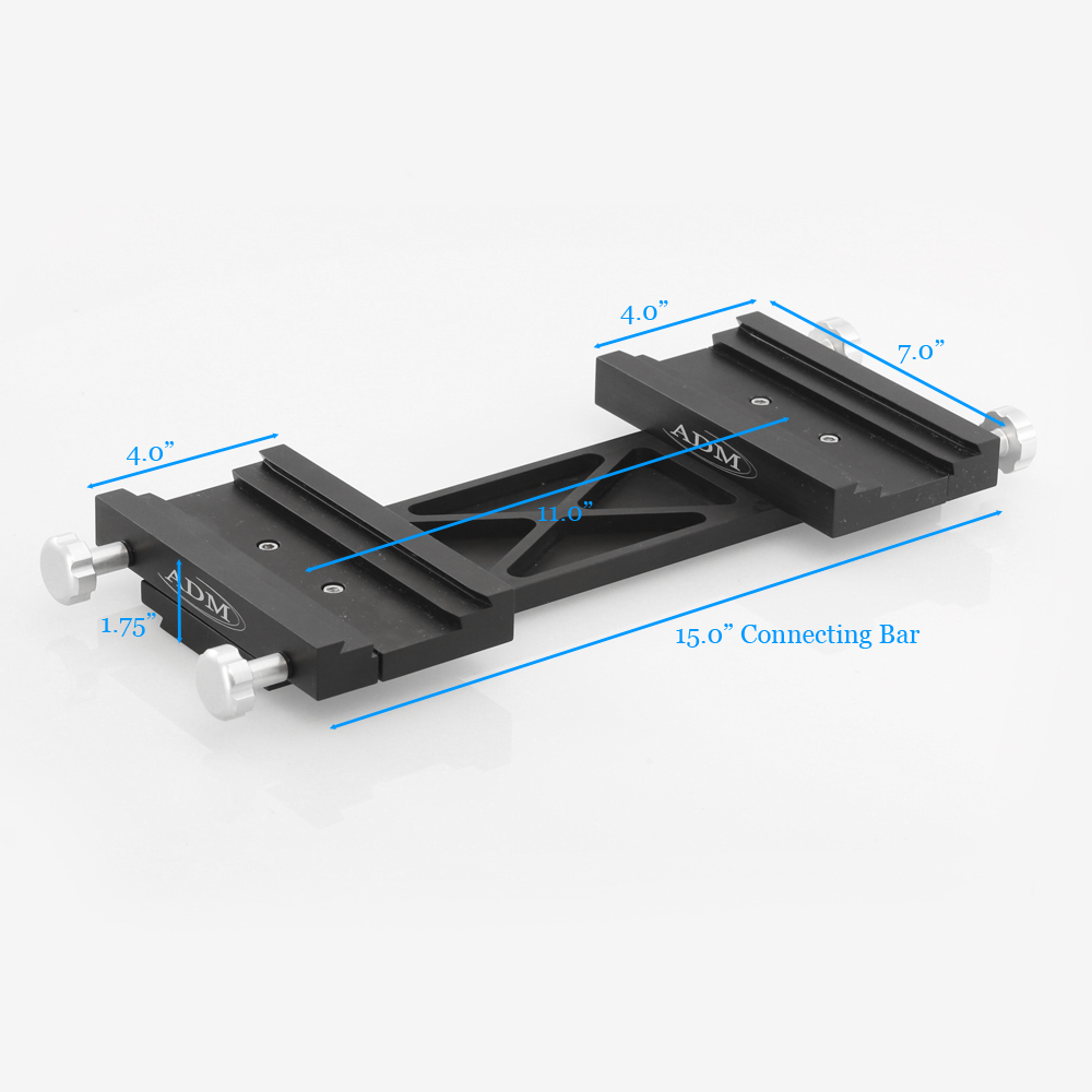 D size Dovetail Plate, 3 long for Software Bisque TheSky Fusion w/ no –  FarpointAstro